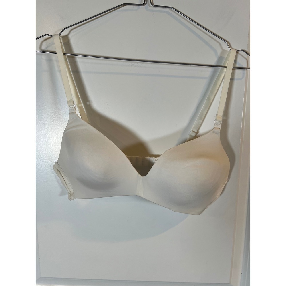 Gilligan &‎ O'Malley Women Nursing Bra Lightly Padded Cream 34C